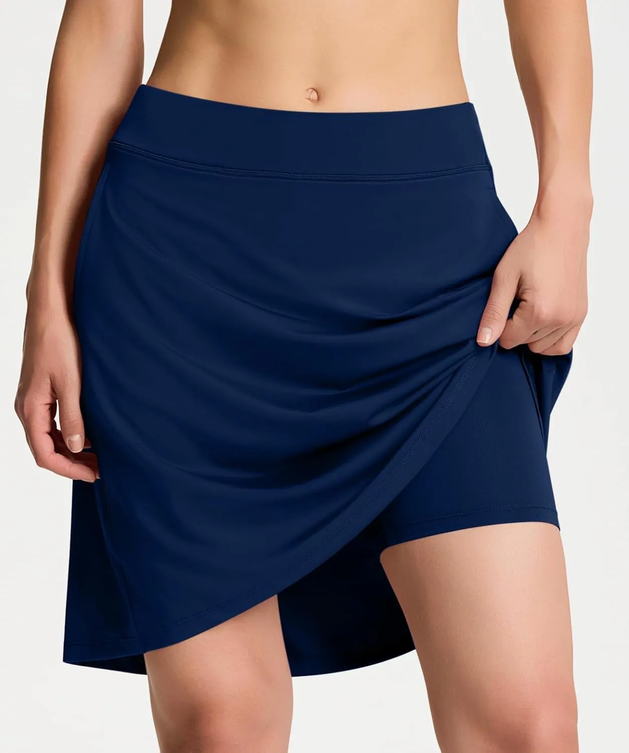 Yogipace Women's 4 Pockets UV Protection 20" Modest Knee Length Skirt Athletic Golf Tennis Skort