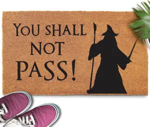 You Shall Not Pass Doormat 30x17 Inch, Welcome Mat You Shall Not Pass, Funny Lord of the Rings Doormat, Geeky Door Mat, Not Welcome Door Mat, Lord of The Rings Decor, Lotr Gift, The Hobbit Merchandise