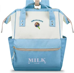 ZOMAKE 15.6 Inch Travel Laptop Backpack for Women Men - Anti Theft Water Resistant Bag Daypack - Computer Bag Business Work Cute Backpacks(Lollipop)