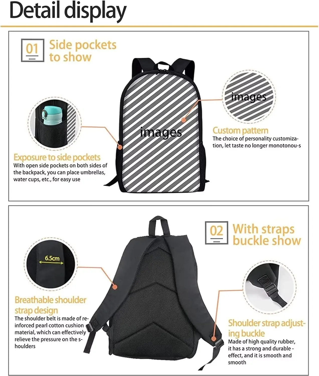 ZOUTAIRONG Afro Black Girls Backpacks for Kindergarten Elementary African American Magic School Bag Pack for Princess Kids Bookbags for Age 6 7 8 9 10 11 12 Year Old