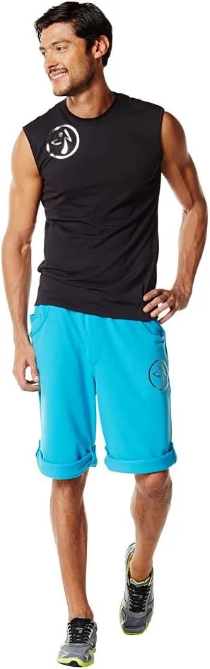Zumba Fitness Men's Sweat It Roll-Up Cargo Shorts