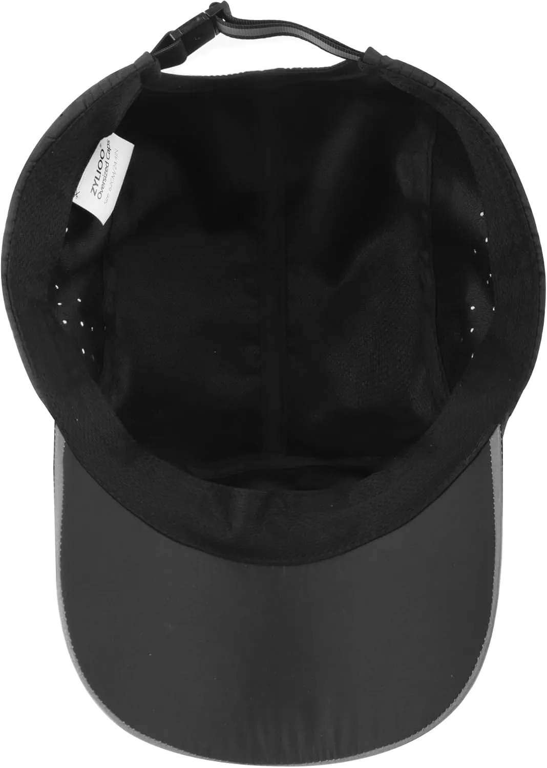 Zylioo XXL 62-65cm Running Cap,Quick Dry 5/6 Panels Sports Cap,UPF Hiking Cap for Big Heads,Breathable Athletic Cap